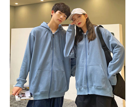连帽拉链开衫卫衣