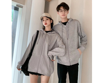 连帽拉链开衫卫衣